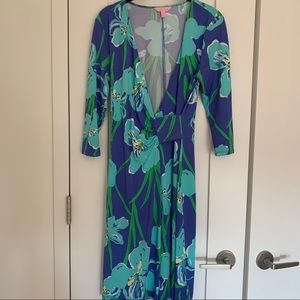 Lilly Pulitzer faux wrap dress